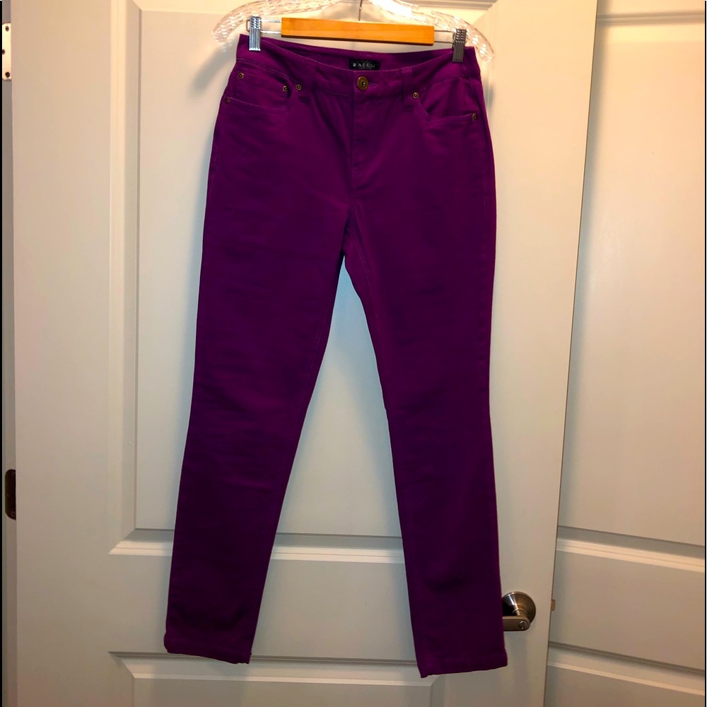 NWOT Baccini Jeans Size 8 Purple/Plum